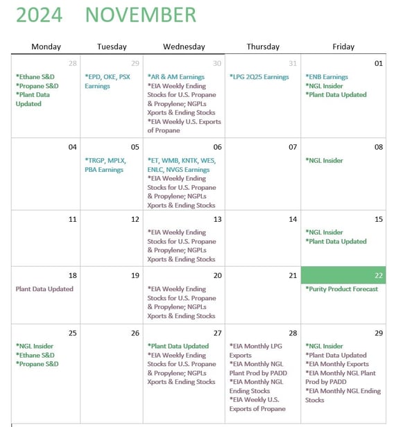 Nov calendar